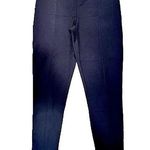 Tahari  Black Ponte Knit Pull On Legging Pants Split Cuff Size Medium Photo 0