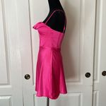 Princess Polly  SPOTLIGHT PINK SATIN MINI DRESS Photo 1