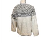 Sundance  size small Haven Sweatshirt cream w/black embroidery & gold beads. Photo 3