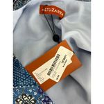 Altuzarra Sade Wrap Effect Draped Printed Silk Crepe Dress In Flax Flower Photo 11