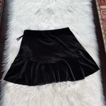 Urban Outfitters Ecote  Black Velvet Flounce Mini Skirt Photo 6