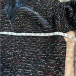 Ann May Lined Silk Cotton Blazer Size Large Black Pink Office Work Business Photo 4