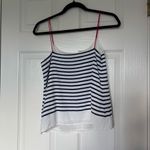 Banana Republic  Striped Thin Strapped Tank In Mythic Blue Size 4 Photo 6