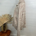 Treasure & Bond  Women's Marled Beige Half-Zip Chunky Knit Sweater Size XL Photo 5