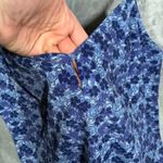 EXPRESS VTG  Blue Floral Print Spaghetti Strap Romper Women's Size 9/10 Photo 3