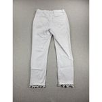 Hydraulic Women's Jeans 4 White Nolita Curvy Crop Straight Citrus Embroidered Photo 1