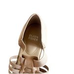 Eileen Fisher Rato Honey Nubuck & Elastic Flat Gladiator Sandals New Size 6 Photo 4