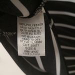 fab'rik  Black/White Sheer Striped Top S Nautical Preppy Costal Boho Classic Photo 8