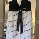 Betsy and Adam Women's Dress, Size Small White & Black Photo 0
