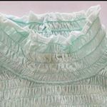 Free People We the Free Caroline Smocked Long-Sleeve Top, Iced Aqua, Medium NWT Photo 5