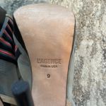 L'Agence L’Agence Black and Orange Striped Mesh Heels Photo 6