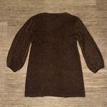 Like New Bitten by Sarah Jessica Parker Sparkly Brown 3/4 Sleeve Top Photo 2