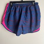 Nike  Women's Vibrant Blue and Pink Athletic Shorts Size Large Photo 4