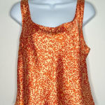 Victoria's Secret Victoria’s Secret Satin Floral Tank Top Women’s Size M Y2K Flirty Romantic Photo 0
