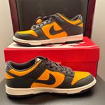 Nike New Dunk Low Black and Orange Sneakers Youth 6 1/2 or Women’s Size 8 Photo 0