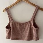 Petal and Pup Brown Knit Cropped Tank Top Buttons Photo 3