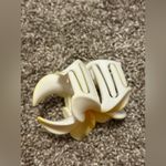 (No Brand) Plumeria Flower Yellow/White Claw Clip: 3” Yellow Photo 2