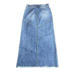 Wash Lab Women's Denim Maxi Skirt Blue Size 29 Style WL1610S Long Jean Y2K Boho Photo 1