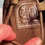 Tory Burch Heather Suede Green Gladiator Lace Espadrille Shoes Size 7 Boho Glam Photo 4