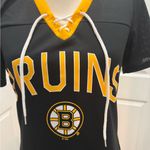 Boston Bruins Black and Yellow Women's Bruins Top Size S Photo 1