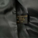 Vintage Marco Polo Leather and Suede Semi Fitted Zip Front Jacket Blue Size M Photo 13