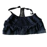 Bebe Black White Logo Lined Not Padded Racerback Women’s Sporty Running Bra SZ M Photo 2