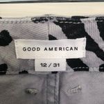 Good American Blue / Grey Animal Icon High Waist Straight Leg Jeans Size 12/31 Photo 7