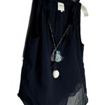 MISA Los Angeles  Navy Sleeveless Top‎ Photo 3