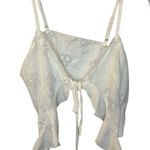 Cider  white lace crop‎ top Photo 0