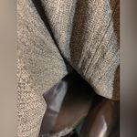 Skirt midi maxi Gray Patterned Brocade Women's Skirt blue grey fringe 12 lined Photo 13