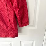 Columbia Red Houndstooth Print Zip Up Rain Resistant Jacket Hooded Small Women Photo 7