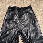 Vibrant High Waist Wide Leg Leather Pants Photo 1