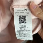 Puma powder pink relaxed fit cropped spell out logo hoodie size M Photo 9
