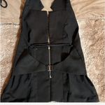 Backless halter neck vest Black Size XS Photo 1