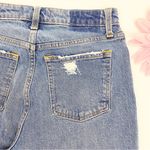 Abercrombie & Fitch Curve Love High Rise Mom Jeans: Medium Ripped Wash Photo 10