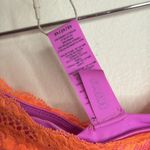 SKIMS  Pink and Orange lace swim tie bikini bottom size 4X neon orchid Photo 6