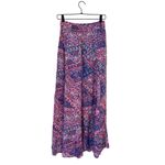 Ba&sh XS Jupe Fanessa Mixed Paisley Maxi Skirt Purple Blue Viscose Photo 2