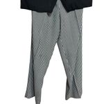 EXPRESS Vintage Black and White Striped Women's Pantsuit with Button-Up Vest Photo 2