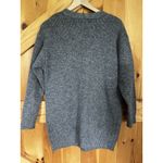 ana Women's Gray Cardigan Sweater Medium Button Front Longline‎ Pockets Photo 1