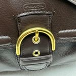 Coach MAHOGANY CAMPBELL LEATHER BELLE CARRYALL/HANDBAG Comes with COA Photo 3