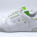 Adidas  White Green SlamCourt Original Sneakers Photo 6