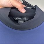 Athleta  Top VENICE SWEATSHIRT Size M Relaxed Cropped Funnel Neck Photo 3