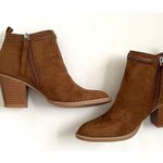 Dolce Vita Heeled Pointed Toe Suede Western Bootie Brown Tan Size 7 NEW Photo 5