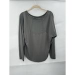 Athleta Topanga Top Long Sleeve Mesh Back Athletic Yoga Gym Dusty Olive Sz M Photo 3