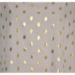 None Womens Pink Metallic Gold Polka Dot Short Shift Dress Size 3XL V-Neck Sexy LS Photo 4