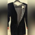 Jessica McClintock VTG  black velvet holiday dress size 8 Photo 3