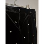 Anthropologie NWT Le Superbe Bianca Embellished Velvet Flare Pants Black Studded Size‎ 6 Photo 6