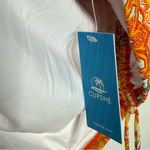 Cupshe NWT  Floral‎ V-Neck Tankini Top & Standard Bottoms Set Orange Medium Photo 8