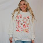 Coquette cowgirl sweatshirt Size L Photo 1