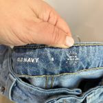 Old Navy Sky Hi Extra High Rise Wide Leg Cropped Jeans 8 Raw Hem Vintage Denim Photo 6